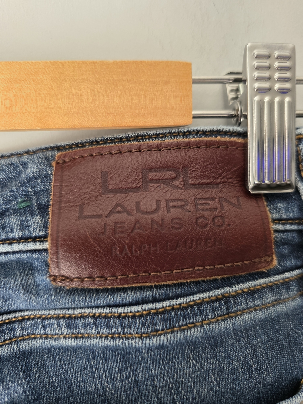 Lauren Ralph Lauren LRL Jeans Co Women’s Size 4 Medium Wash Straight Leg Denim - Picture 5 of 15